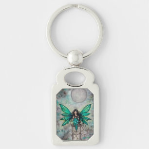 Little Green Fae Fairy Fantasy Art Key Ring