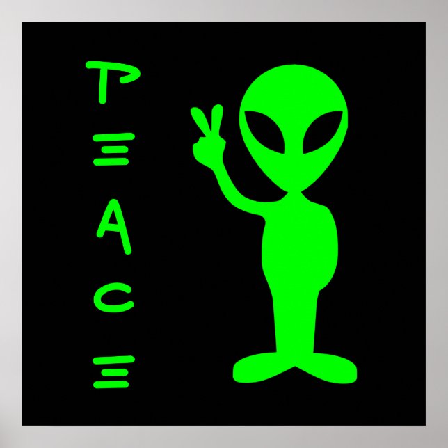 Little Green Man Poster (Front)