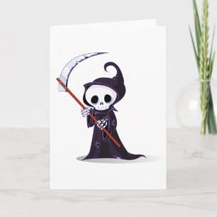 Little Grim Reaper Greeting Cards
