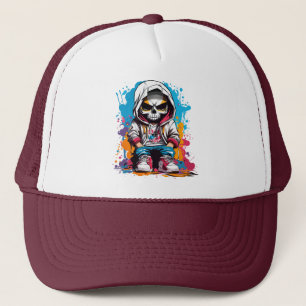 Little grim reaper trucker hat