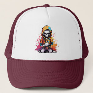 Little grim reaper trucker hat