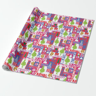 Little Grinch   Colourful Christmas Pattern Wrapping Paper