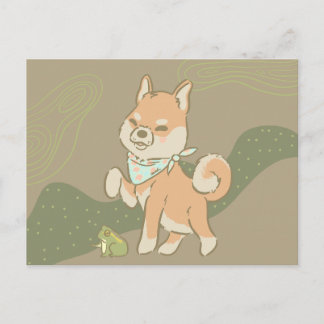 Little guardian froggo postcard