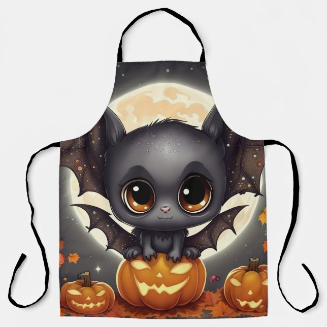 Little Halloween Bat Apron (Front)