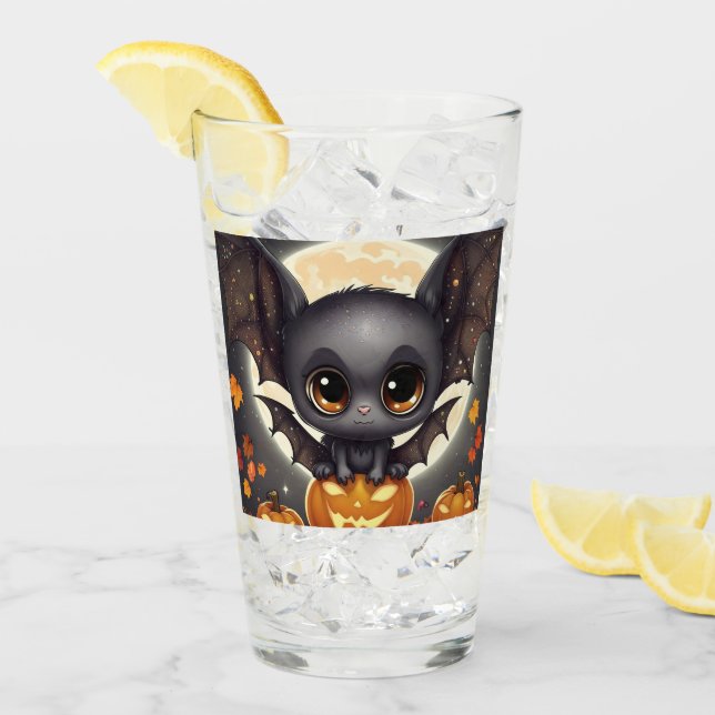 Little Halloween Bat Glass (Front Ice)