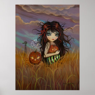 Little Halloween Fairy Poster Print
