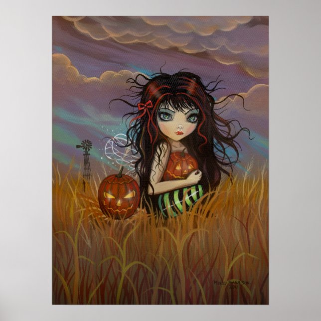 Little Halloween Fairy Poster Print (Front)