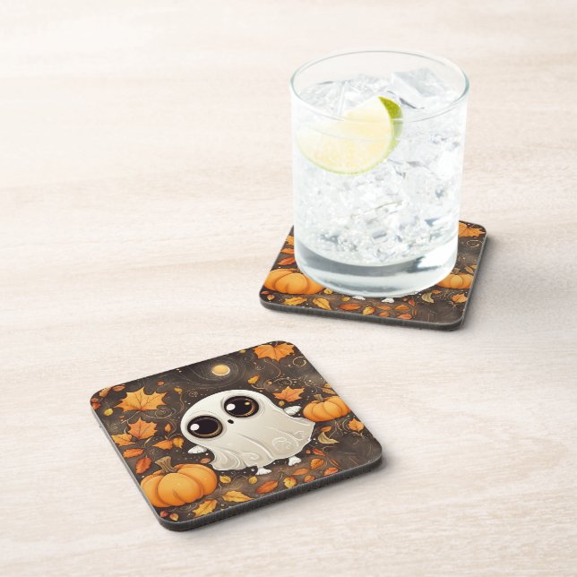 Little Halloween Ghost  Coaster (Right Side)