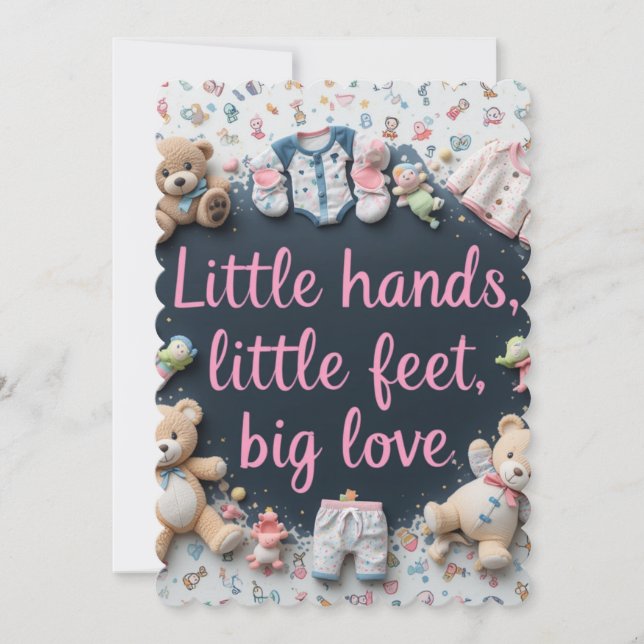 Little hands little feet save the date (Front)