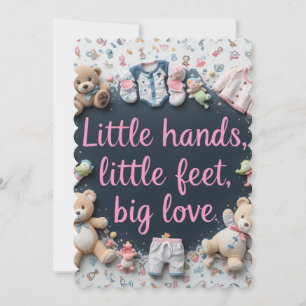 Little hands little feet save the date