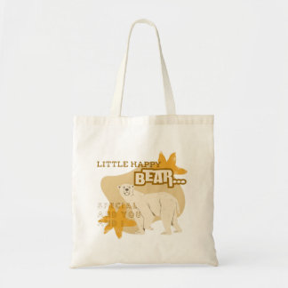 Little Happy Bear cute simple design Tote Bag