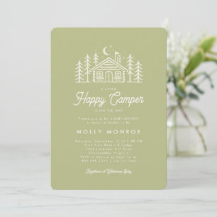 Little Happy Camper Baby Shower Invitation