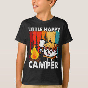 Little happy camper funny boy girl toddler smore T-Shirt