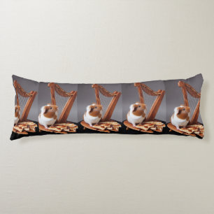 Little Harpist Guinea Pig – Whimsical Elegant Body Cushion