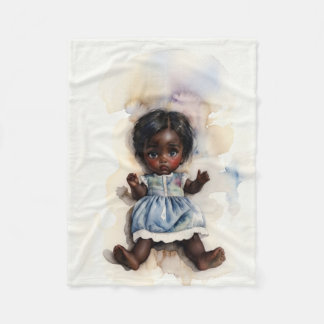 Little heart, big eyes: A hint of nostalgia Fleece Blanket