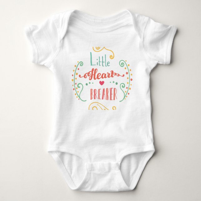 Little Heart Breaker Baby Bodysuit (Front)