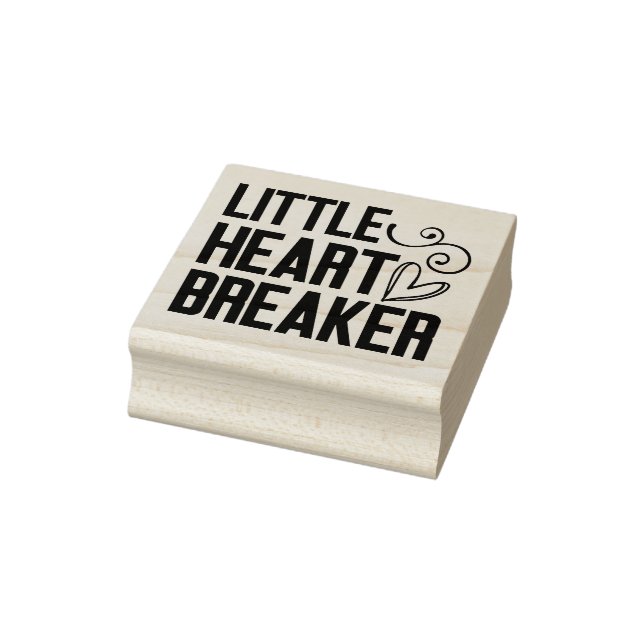 Little Heart Breaker  Rubber Stamp (Stamp)