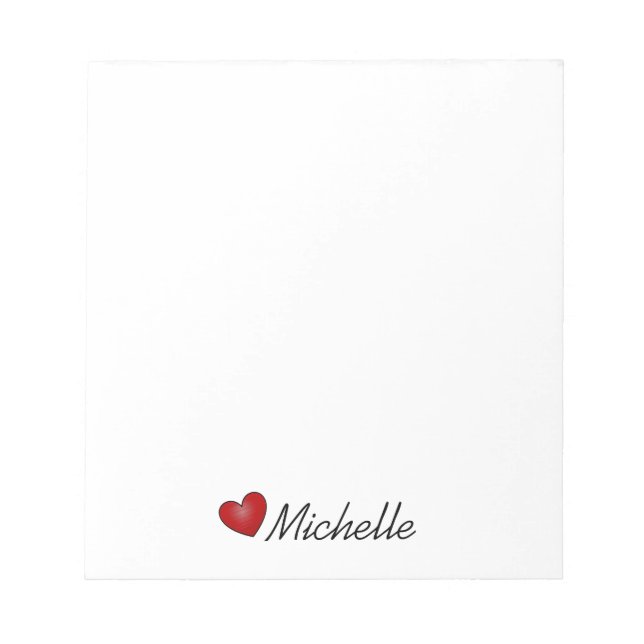 "Little Heart" Notepad (Front)