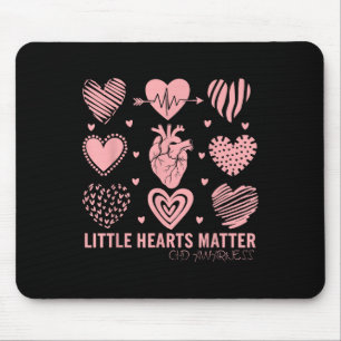 Little Hearts Chd Awareness Design For Heart Advoc Mouse Pad