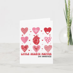 Little Hearts Chd Awareness Heart Anatomy Valentin Card