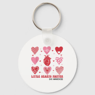 Little Hearts Chd Awareness Heart Anatomy Valentin Key Ring
