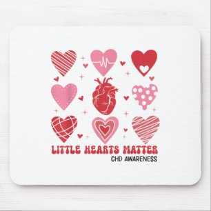 Little Hearts Chd Awareness Heart Anatomy Valentin Mouse Pad