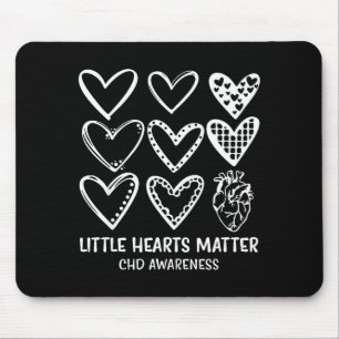 Little Hearts Chd Disease Awareness Heart Warrior  Mouse Pad