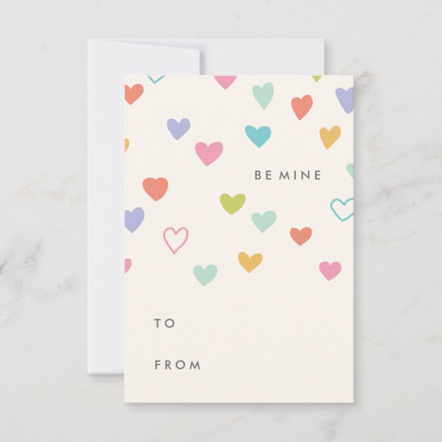 Little Hearts Classroom Valentine Invitation (Front)