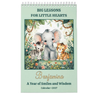 Little Hearts Cute Animal Life Lessons Calendar