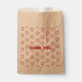 little hearts  favour bags