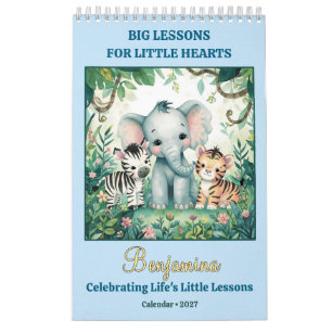Little Hearts Life Lessons Cute Animal Calendar