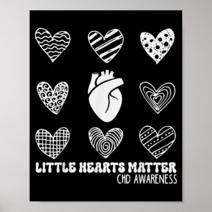 Little Hearts Matter CHD Heart Disease Awareness Poster