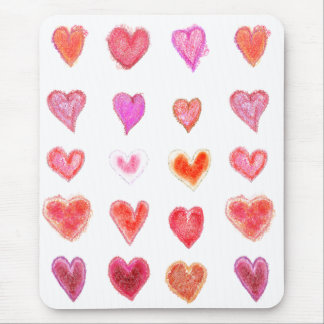 Little hearts mouse pad