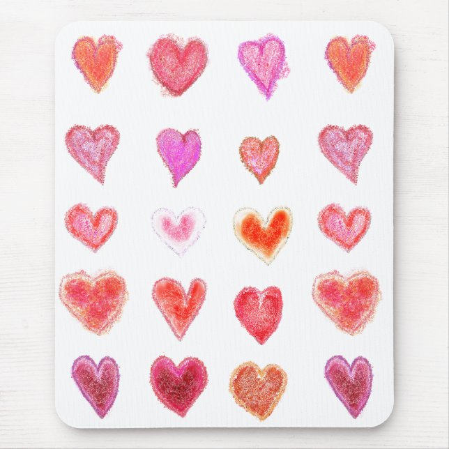 Little hearts mouse pad (Front)