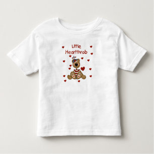 Little Heartthrob Boy Bear Toddler T-Shirt