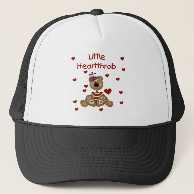 Little Heartthrob Boy Bear Trucker Hat (Front)