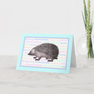 Little Hedgehog Greeting Card