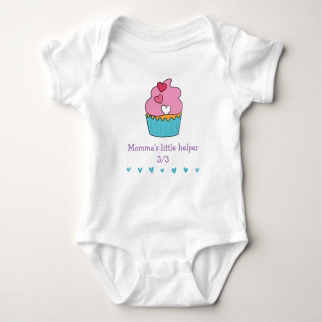  Little Helper Baby Bodysuit (Front)