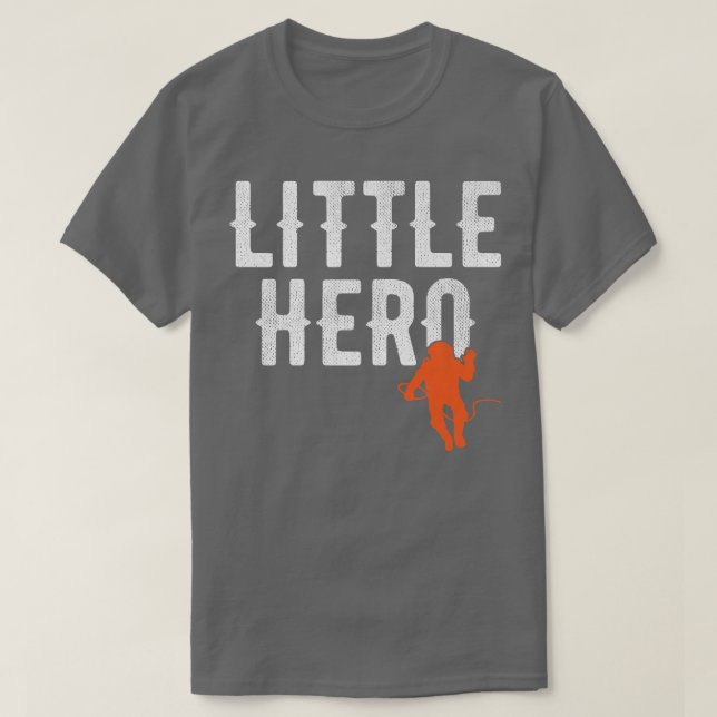 Little Hero Cute Cosmonaut Astronaut T-Shirt (Design Front)