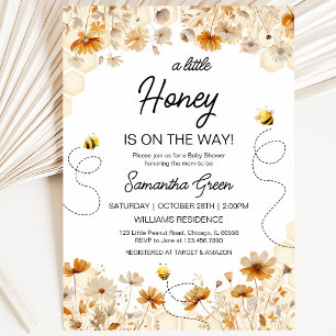 Little Honey Baby Shower Invitation