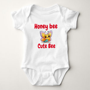 Little Honey Bee Baby Bodysuit with Cute Bee