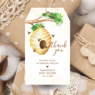 Little Honey Bee Baby Shower Favor Tags