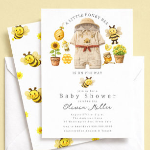 Little Honey Bee Baby Shower Invitation