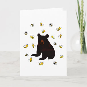 Little Honey Bee Bear Thank You Card