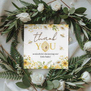 Little Honey Bee Floral Favor Tags