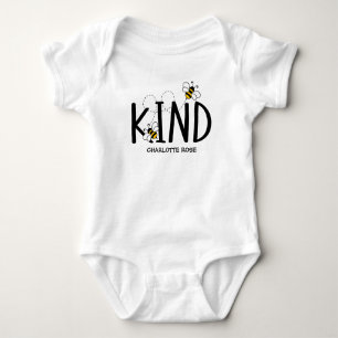 Little Honey Bee On The Way Yellow Baby Shower Bodysuit