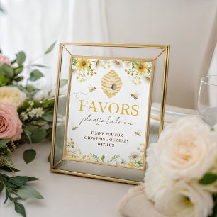 Little Honey Bee Sweet Favor Table Sign