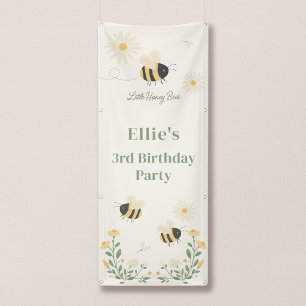 Little Honey Bees Birthday Party Vertical Banner