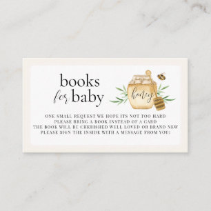 Little Honey Books For Baby Bee Baby Shower Enclosure Card