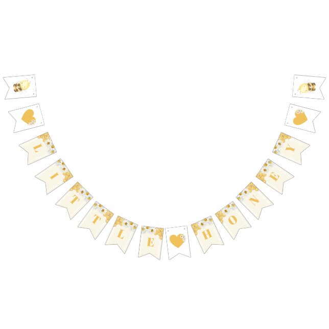 Little Honey Bumblebee Bee Baby Shower Sprinkle Bunting (All)